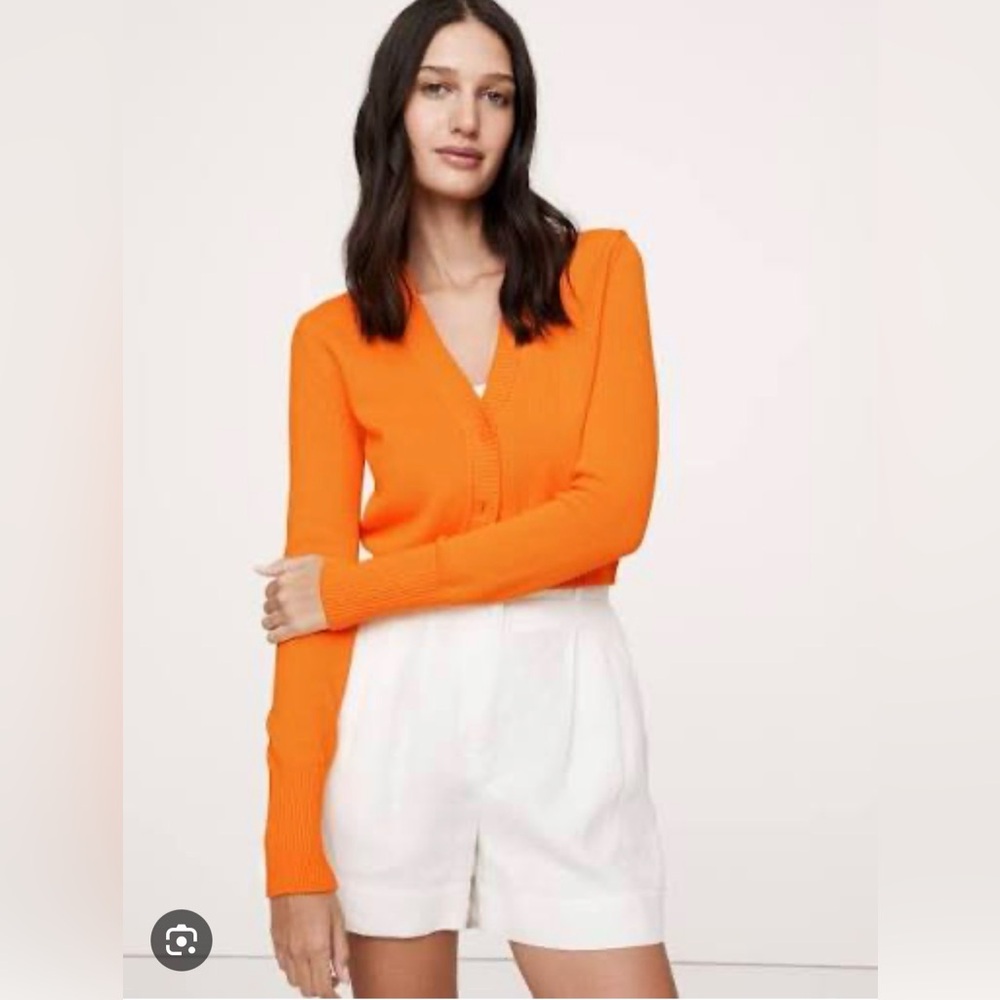 Banana Republic Cotton-Silk Cropped Cardigan